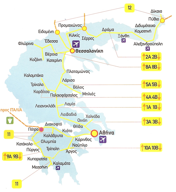 Σιδηροδρομικός Χάρτης Ελλάδας